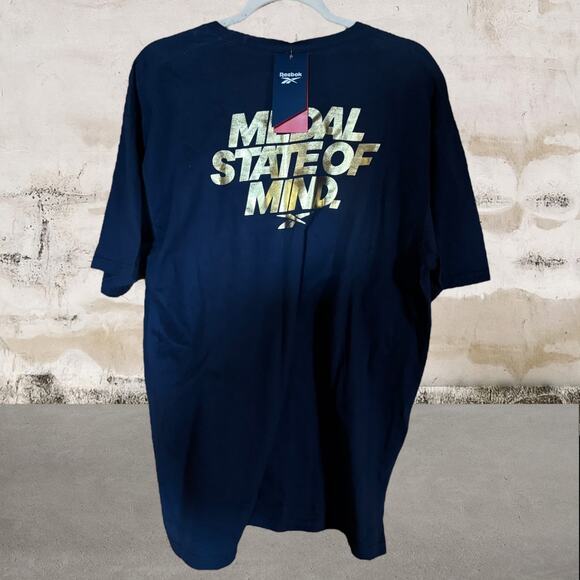 Reebok NWT Men's Medal State of Mind Graphic Regular-Fit T-Shirt Large - Picture 3 of 5